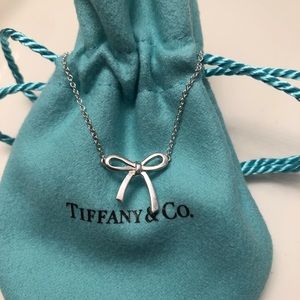 Tiffany & Co 925 Bow Ribbon Necklace